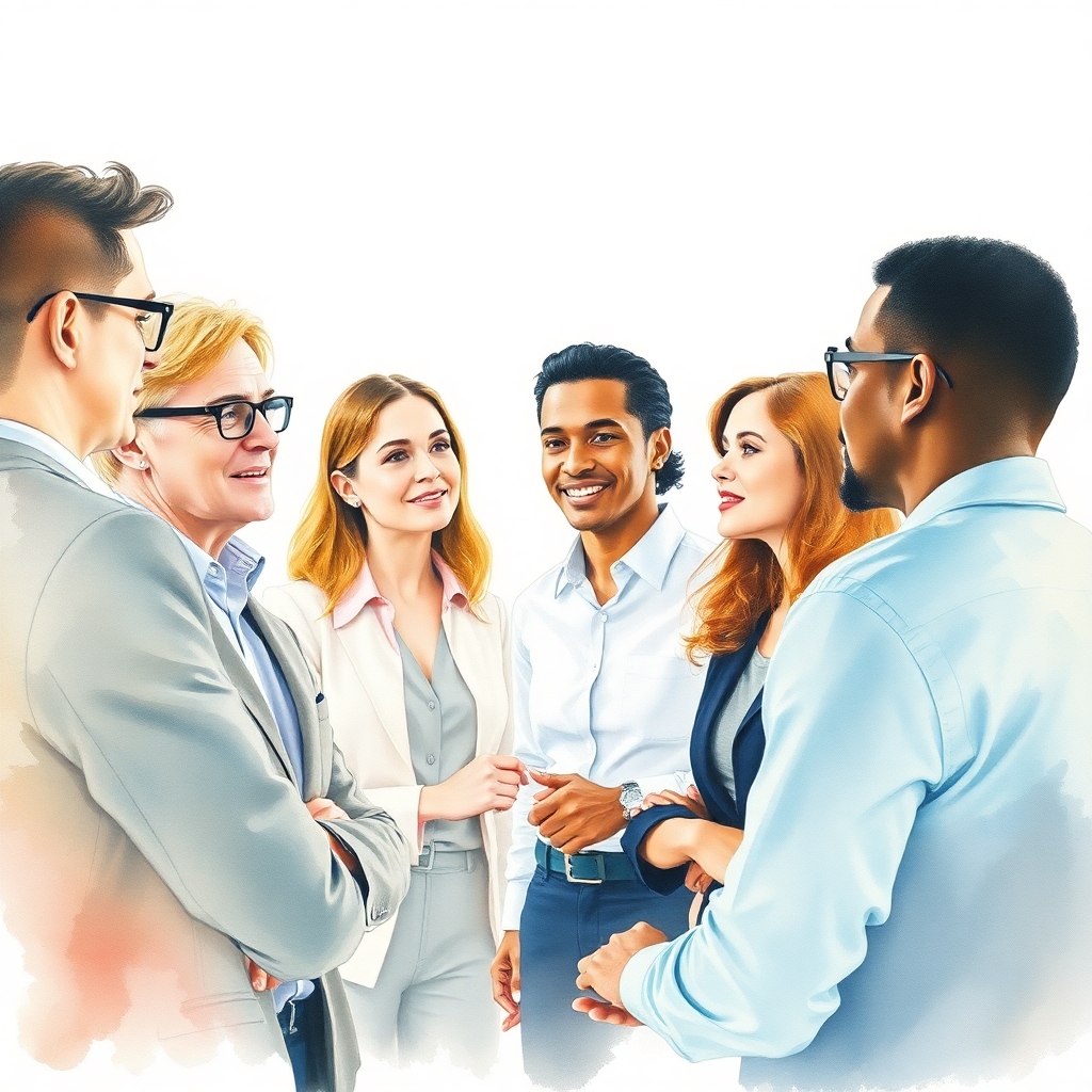 management team engaged in a discussion