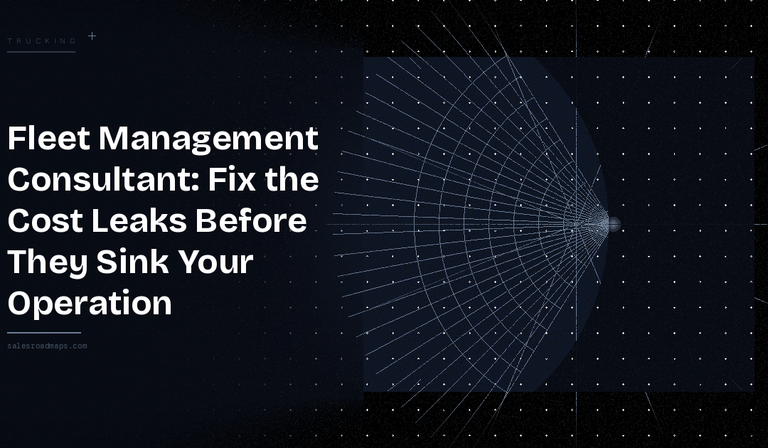 Fleet Management Consultant: Fix the Cost Leaks Before They Sink Your Operation