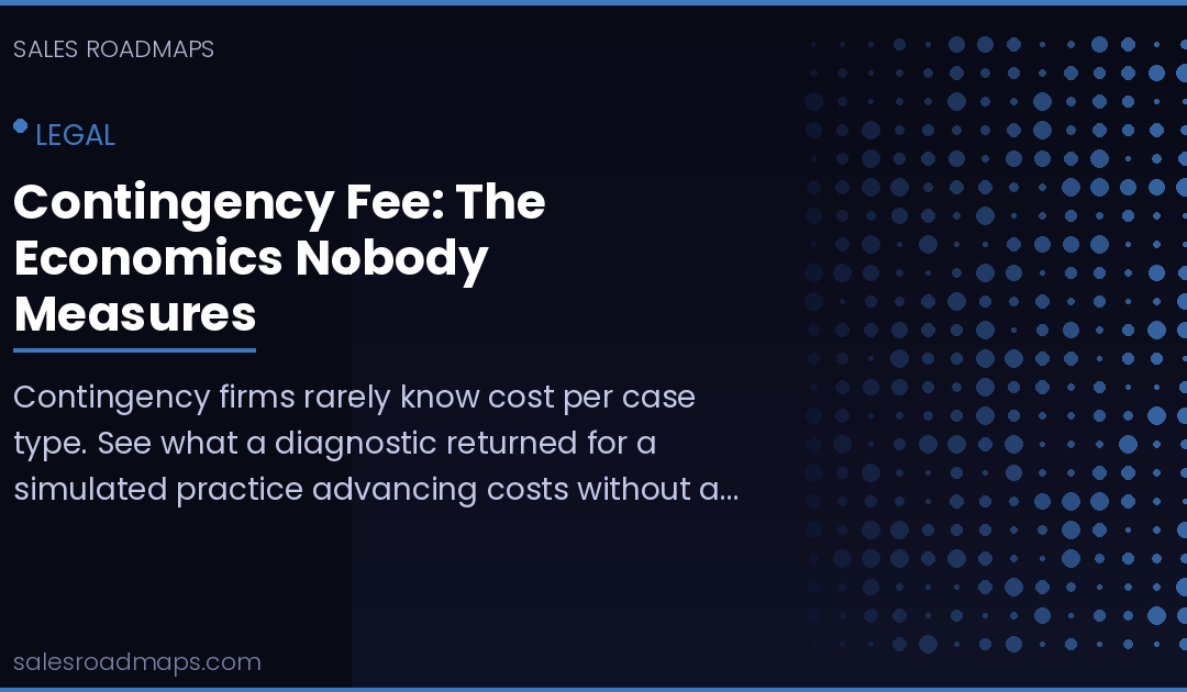 Contingency Fee: The Economics Nobody Measures