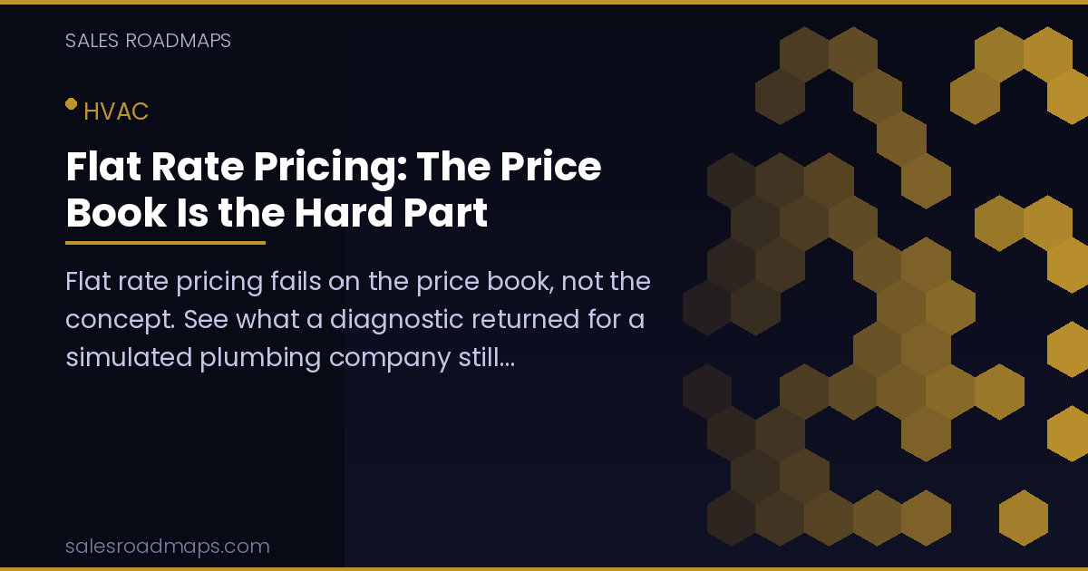 Sales Roadmaps cover image for the article Flat Rate Pricing: The Price Book Is the Hard Part