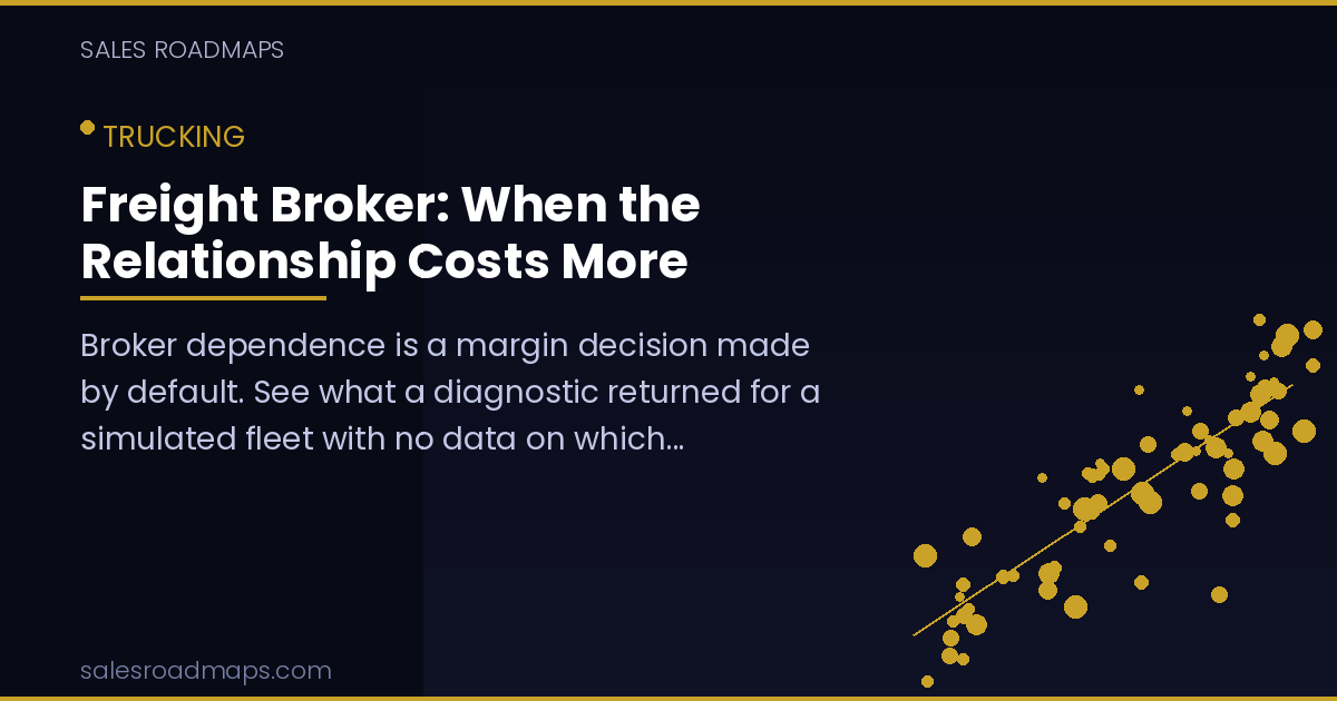 Sales Roadmaps cover image for the article Freight Broker: When the Relationship Costs More