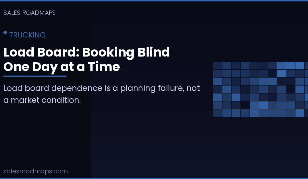 Load Board: Booking Blind One Day at a Time