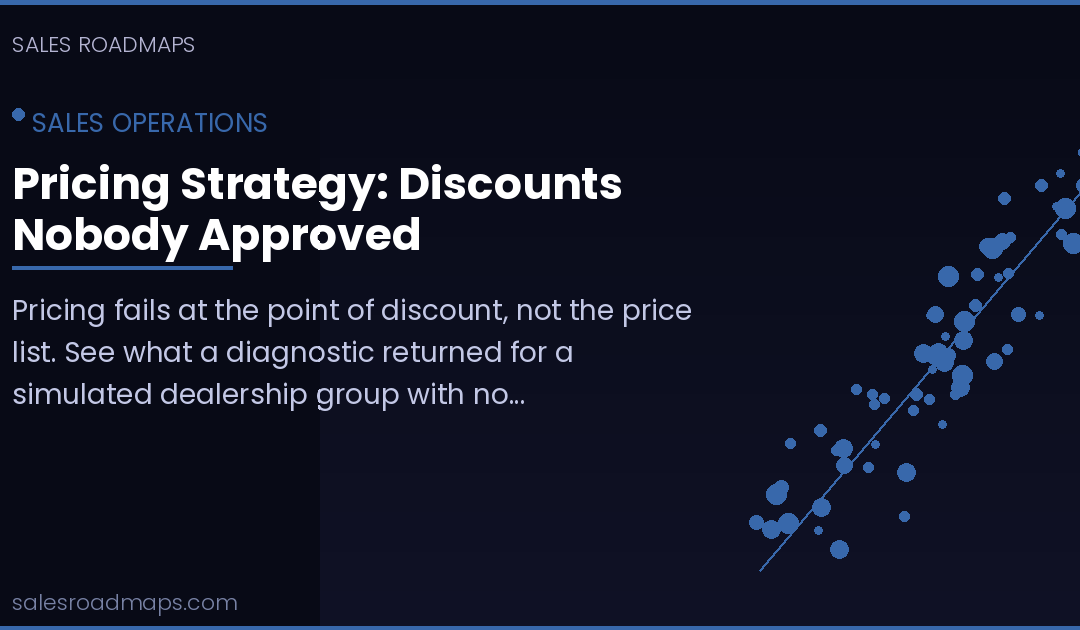 Pricing Strategy: Discounts Nobody Approved