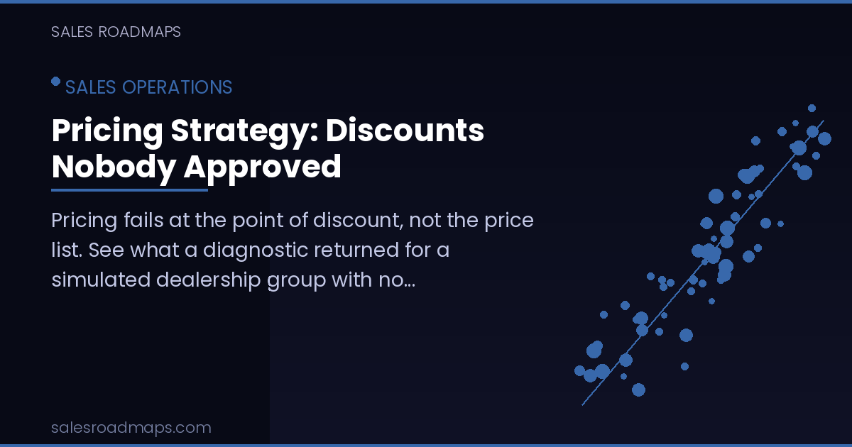 Sales Roadmaps cover image for the article Pricing Strategy: Discounts Nobody Approved