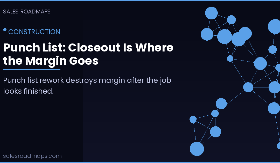Punch List: Closeout Is Where the Margin Goes
